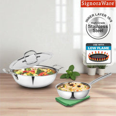 ArtistaTriPly(Kadhai 24cm, Lid 24cm, Frypan 22cm)