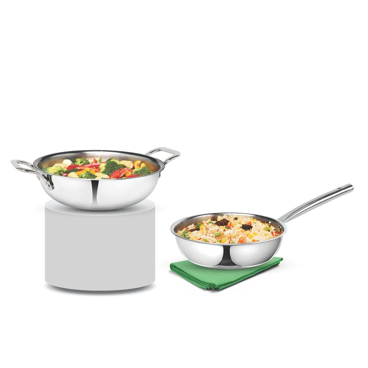 Artista Triply (Kadhai 22cm & Frypan 22cm)