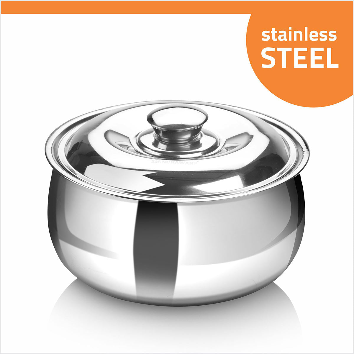 Hot Delight Casserole (Set of 2) 1500ml + 1000ml | Double Wall Stainless Steel Insulated Casserole | Keep Food Hot For Longer Time