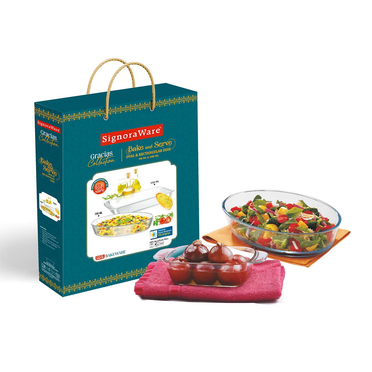 Gracias Collection Bake 'N' Serve Oval & Rectangular Dish
