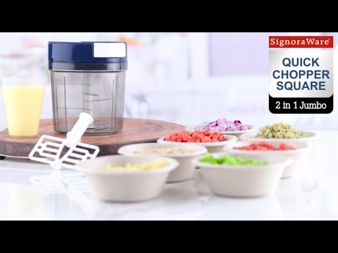 Food Master Chopper Square with 6 Blades (900 ml)