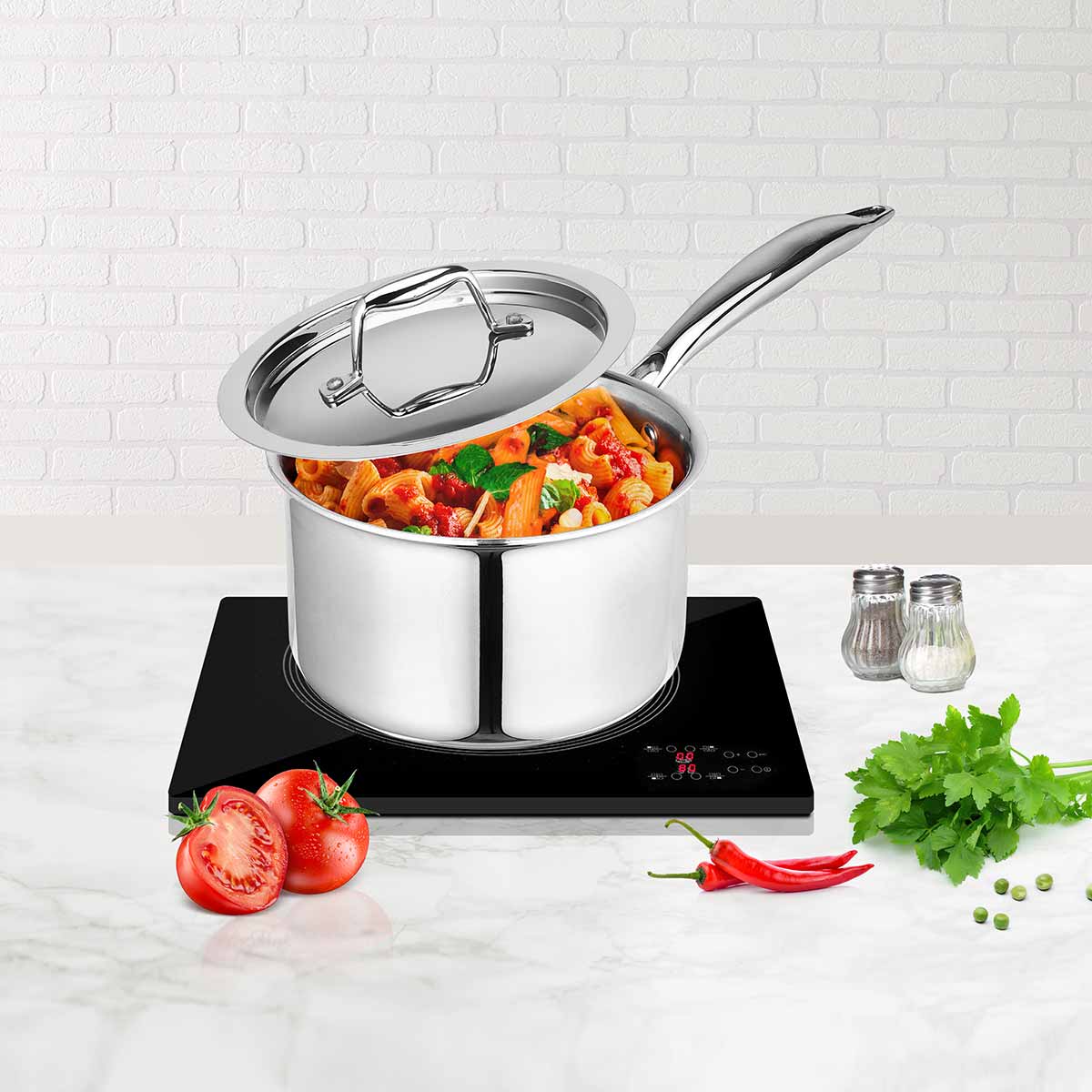 Artista Tri Ply Saucepan with Lid 20cm 3000ml