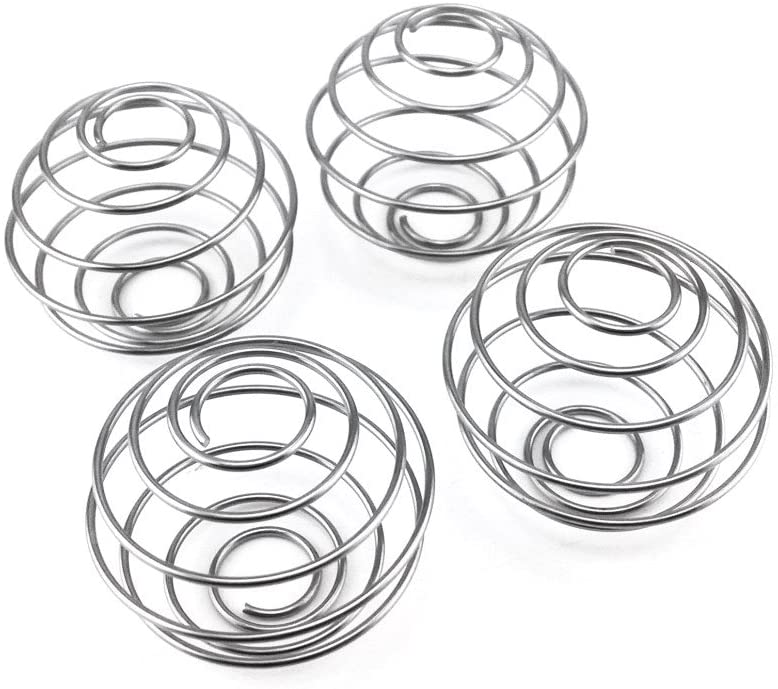 4pcs Stainless Steel Spring Ball Mixing Wire Whisk Ball for Shaker Cup Bottle Mixer